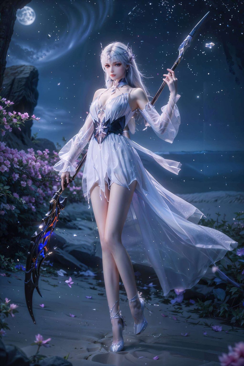 以极简风格捕捉国漫美女的灵动神韵让手机壁纸成为你的私人画廊