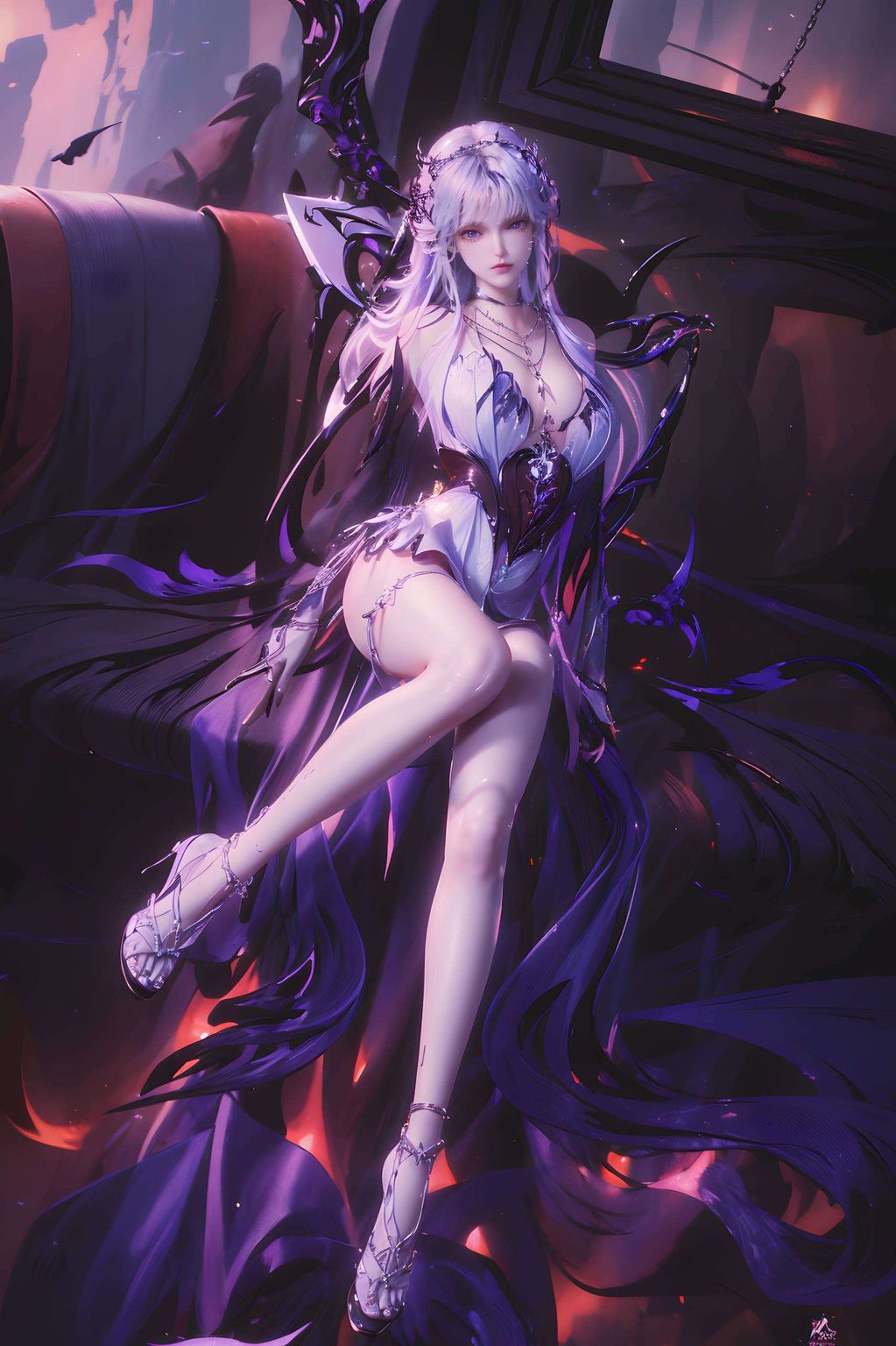 融入了Ins风的时尚元素这款AI国漫美女超好看Win10壁纸