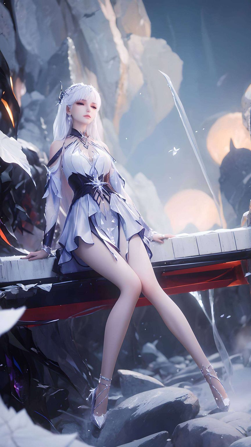 紫色的桌布映衬出她的神秘气质细腻的笔触描绘出她的灵动与柔美