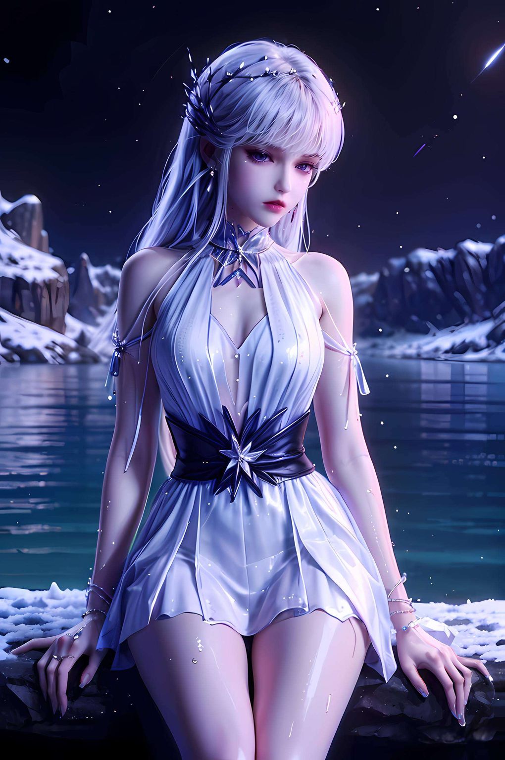 每一次点亮屏幕这款AI国漫女生高清壁纸