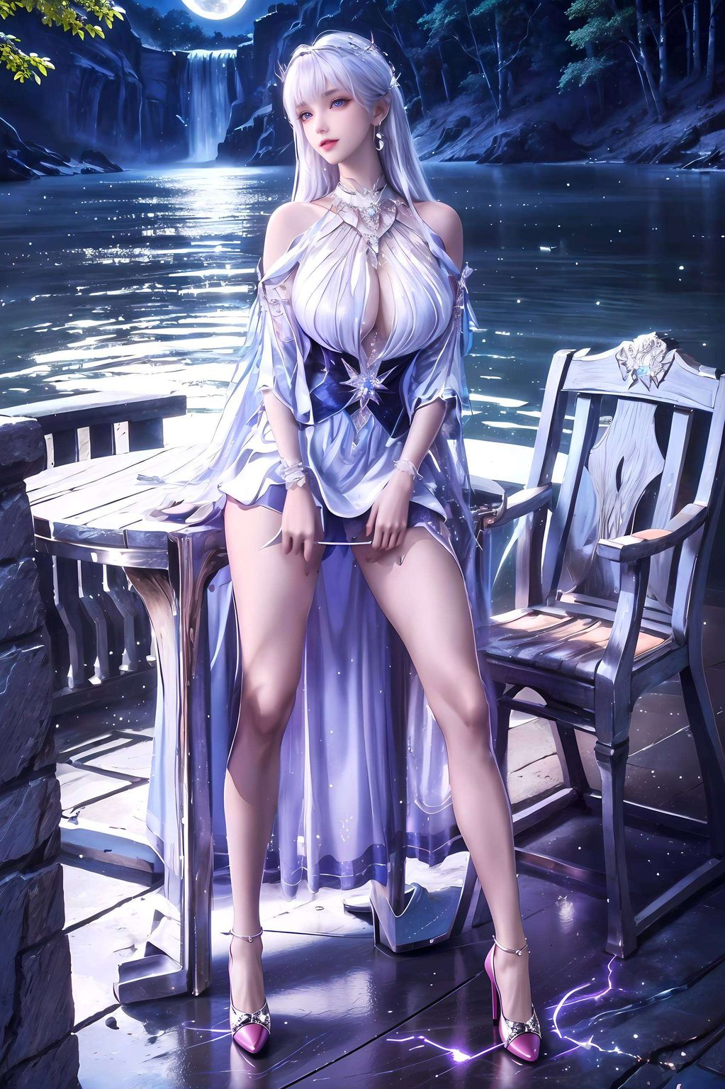 让你仿佛置身于漫画世界邂逅绝世佳人！这款AI国漫美女豪华2560p壁纸