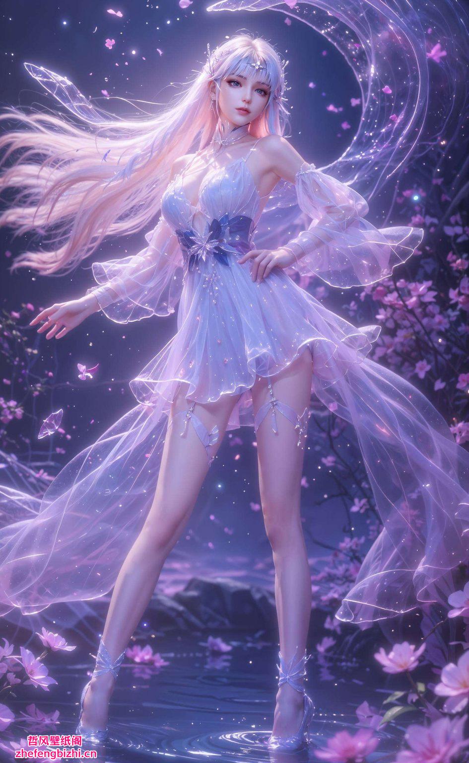 以国漫女神圣采儿神眷者的觉醒形象为主题让每一天的工作与学习都充满愉悦与活力