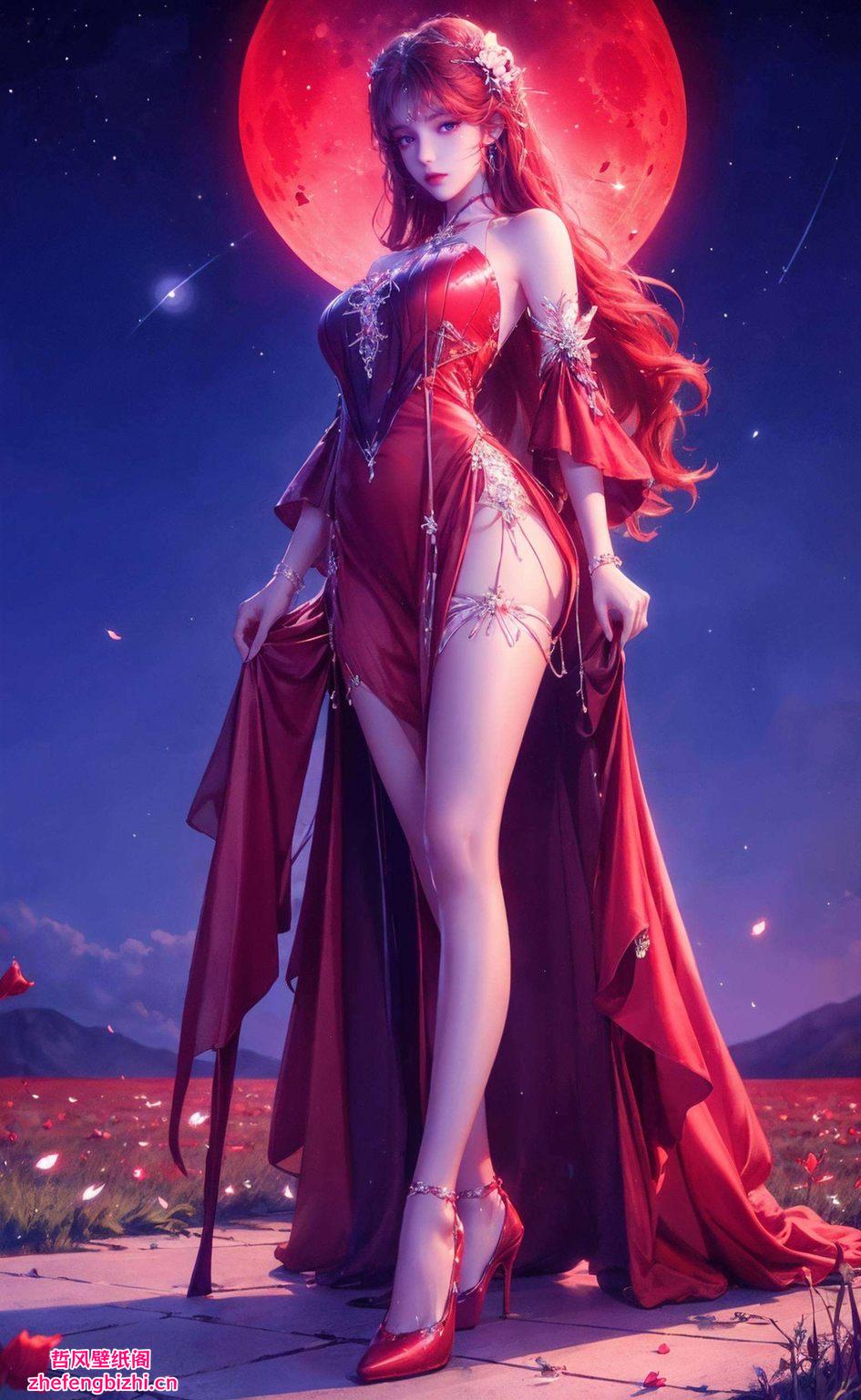 将2K高清国漫美女背景图片的魅力展现得淋漓尽致图中