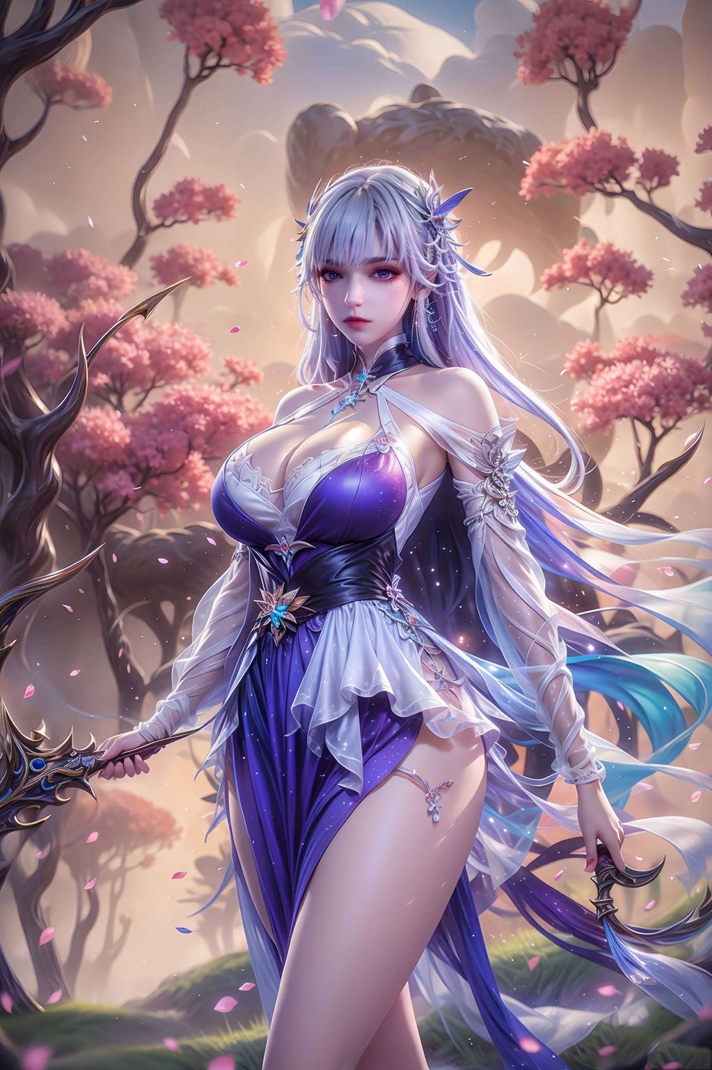 圣采儿与李馨的倩影交织细腻笔触捕捉每一个细节