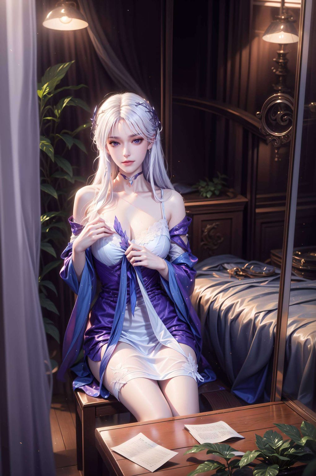 既展现了古典韵味搭配柔和的粉色背景