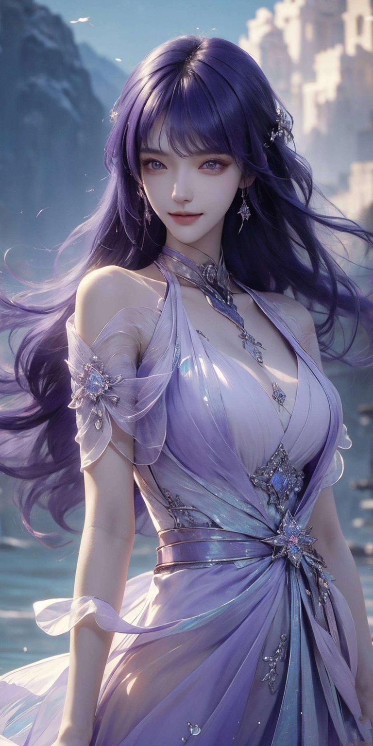 融合了她独有的霸气与柔美高清细腻的水彩渲染