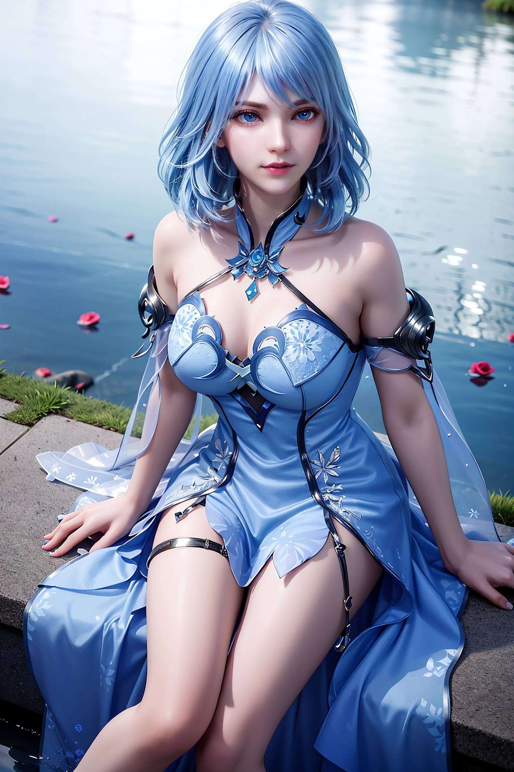 这款以国漫女神水冰儿为主角的唯美动漫壁纸高清画质