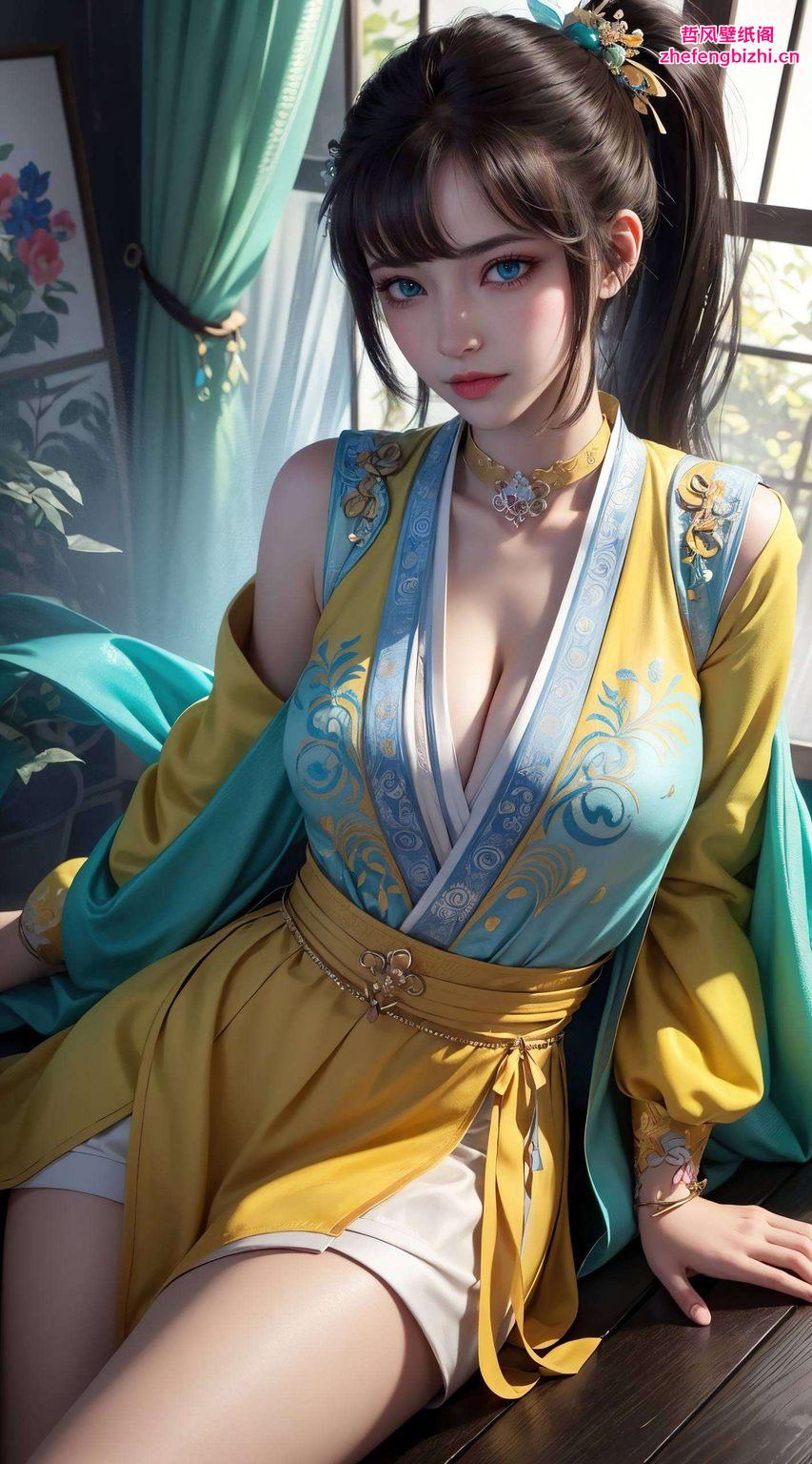 国漫女生司空千落身着民族风婚纱这款2K高清壁纸