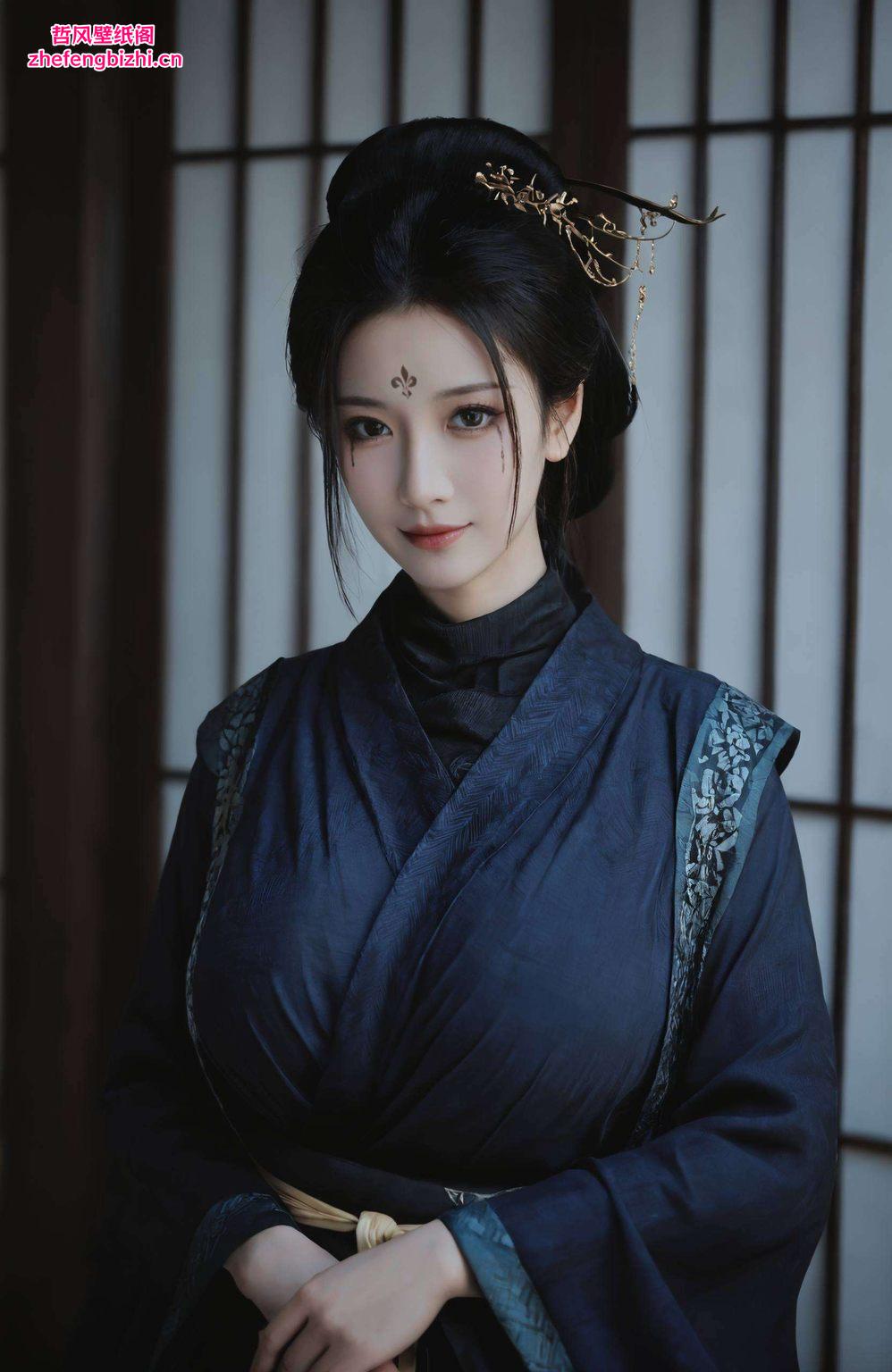 四妹的电脑壁纸让人沉浸在这国漫女生的柔美魅力中