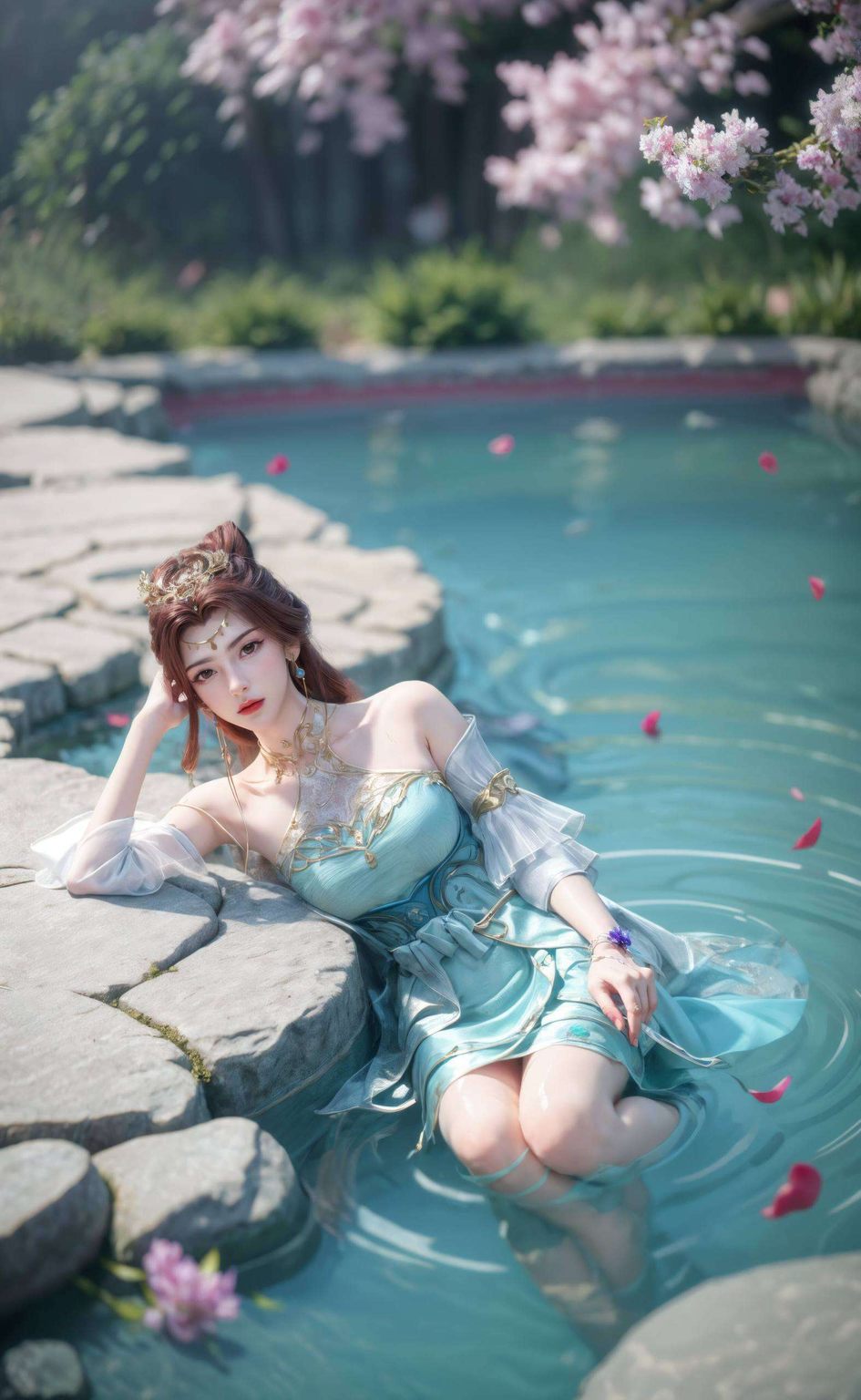 跟随AI壁纸取图教程邂逅高清壁纸！这款对眼睛好侘寂风2k高清国漫美女背景图片带你领略苏灵韵的绝美风华