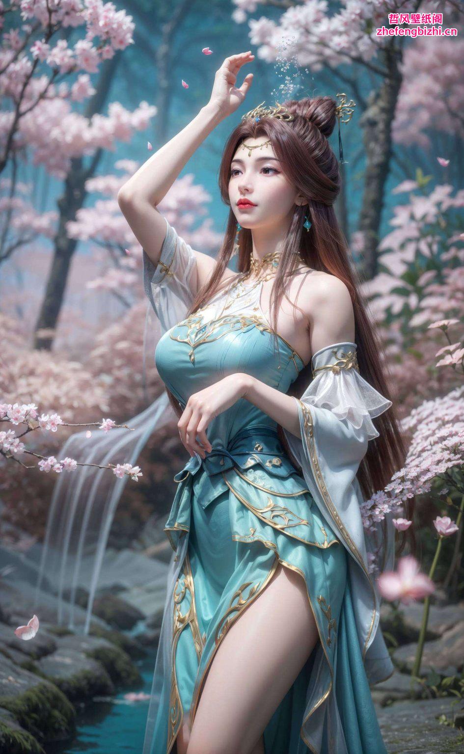 清新脱俗苏灵韵出浴壁纸如诗如画