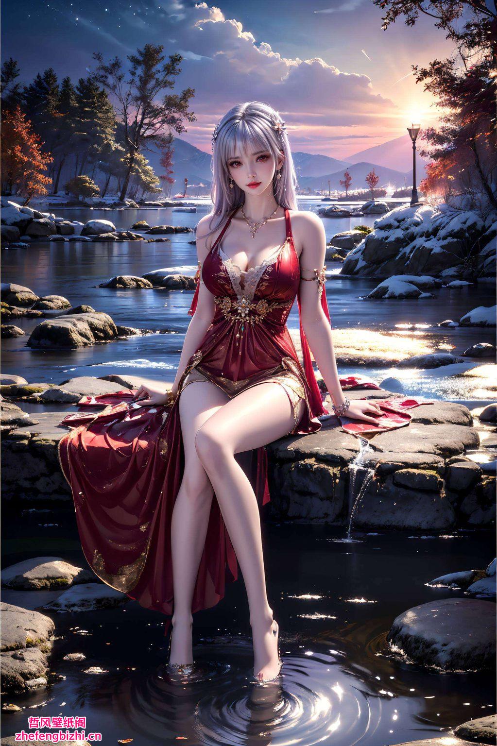 古风国漫美女气息扑面而来轻纱遮面