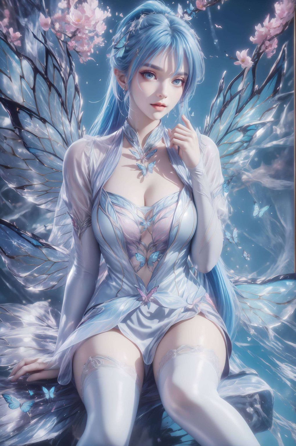 这款国漫女神不规则苹果墙纸仿佛能感受到她的哀愁与坚强