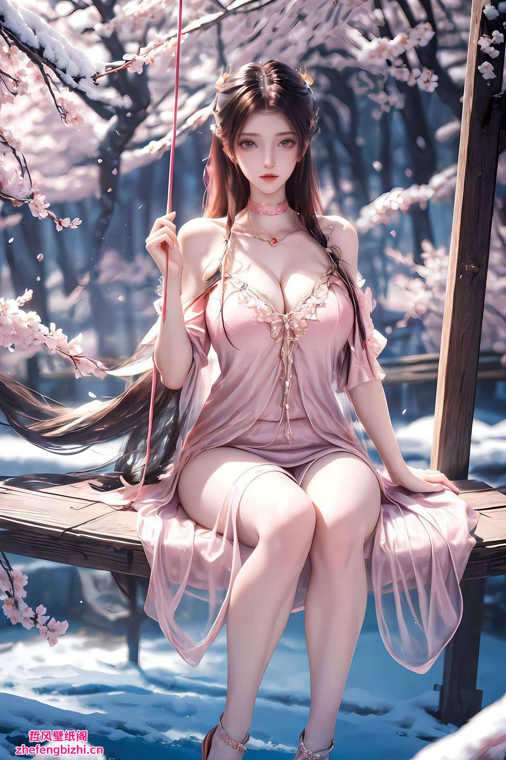 她的壁纸画作不仅让人眼前一亮细腻的笔触捕捉了她甜美的笑容