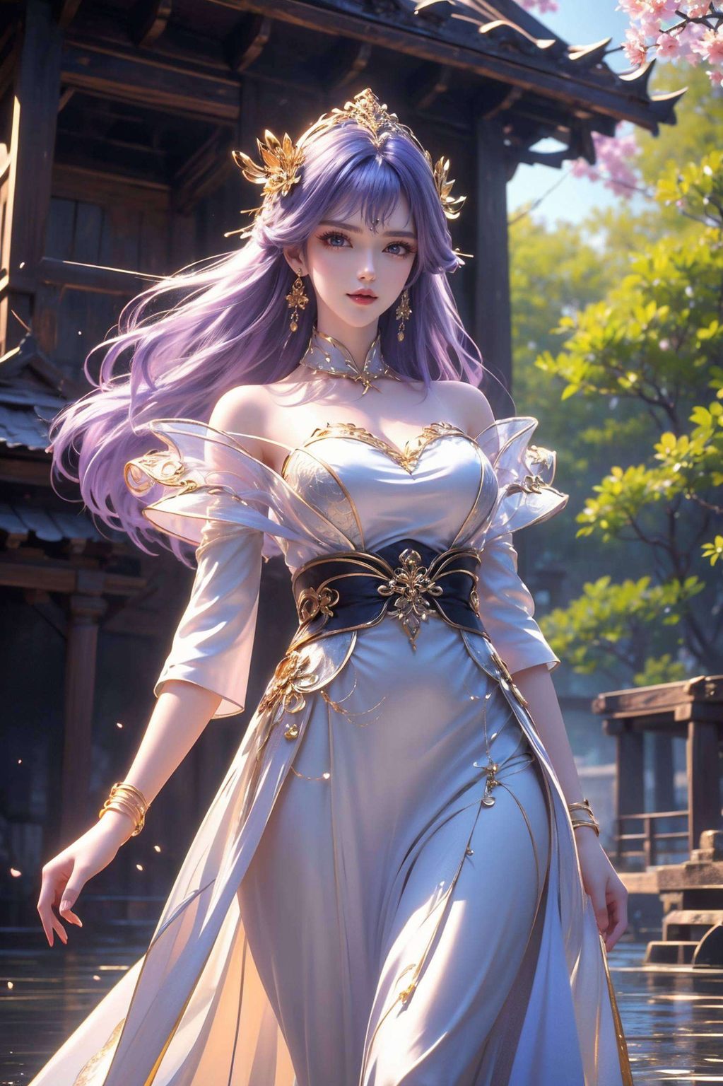 细腻笔触勾勒古风韵味高清壁纸映衬天穹之美