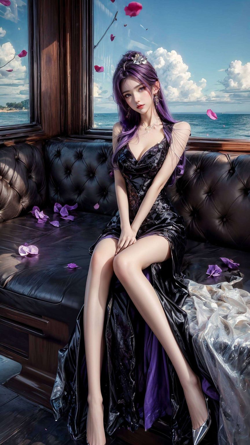 融合了国漫女生的独特魅力与格纹元素的复古风情是动漫爱好者的桌面装饰不二之选