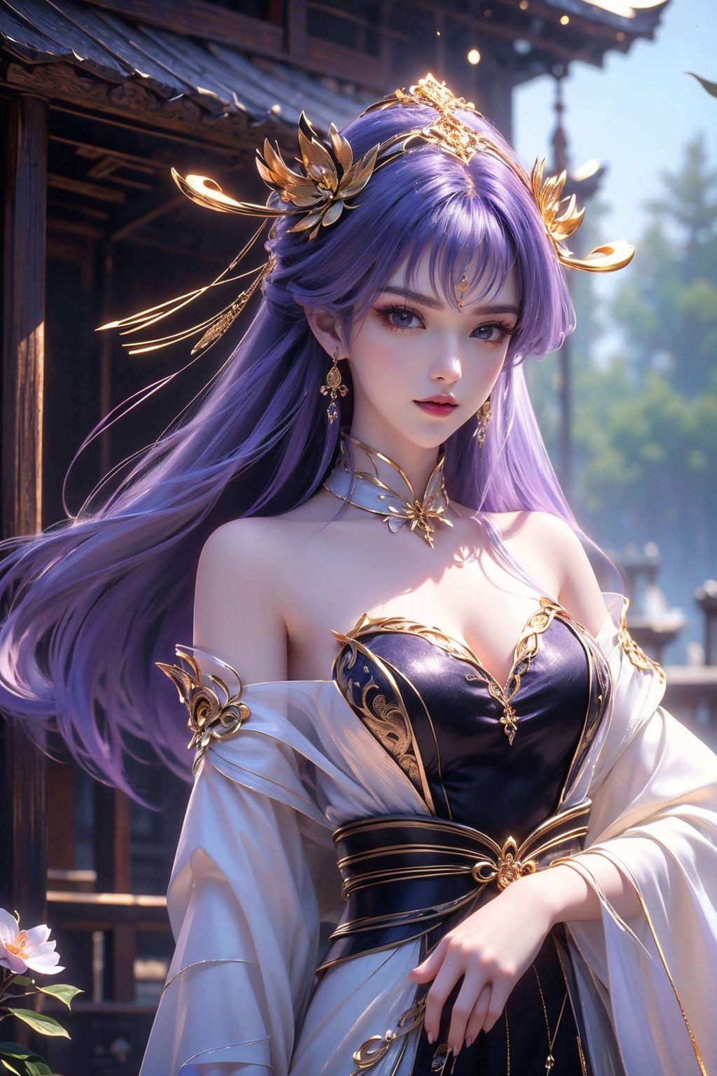 她身着粉色长裙是桌面上的小确幸