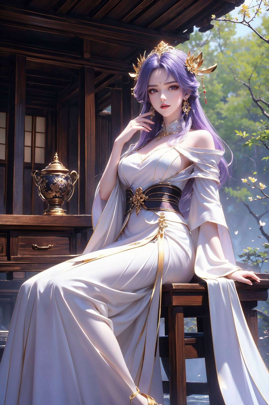 带你领略国漫女主的独特魅力！融合东方元素的1080p壁纸尽享视觉盛宴！