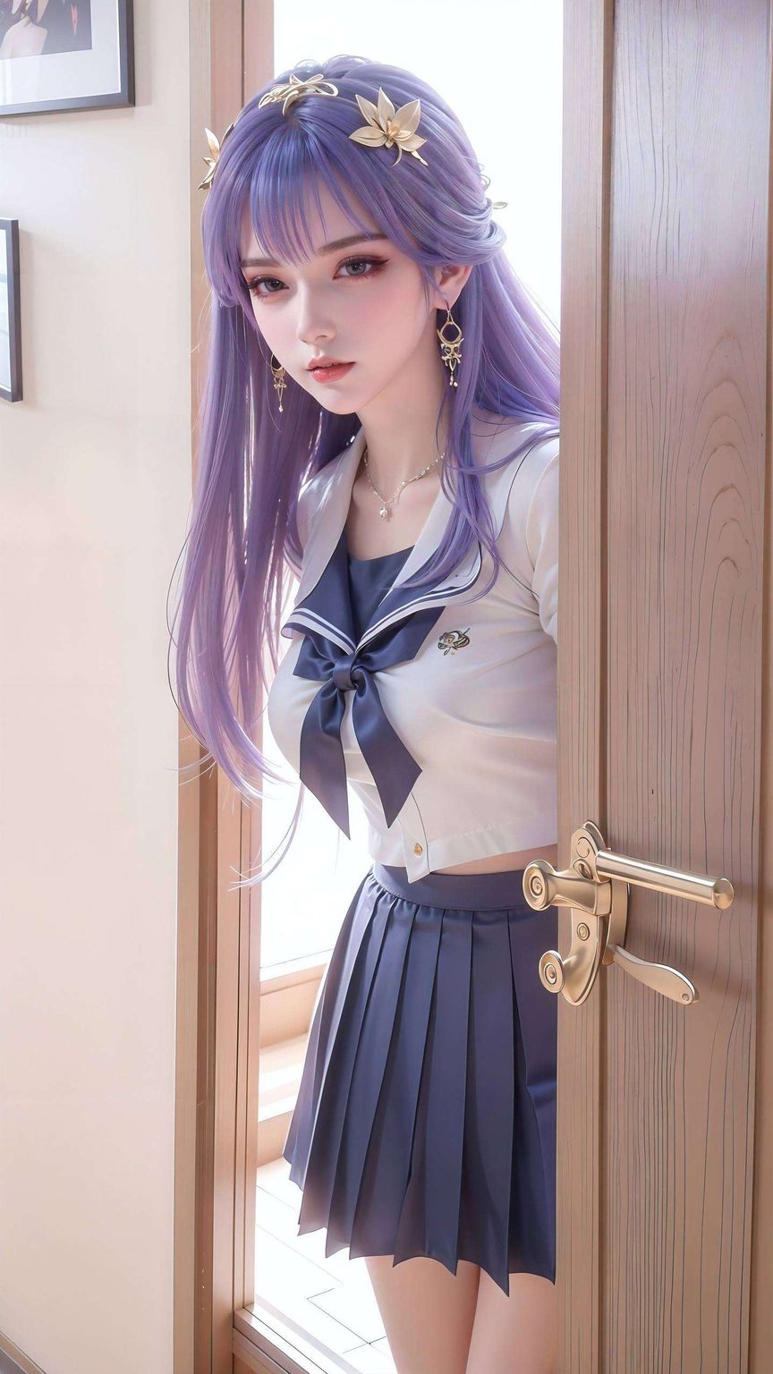 一位国漫美女身着古风服饰婉约动人