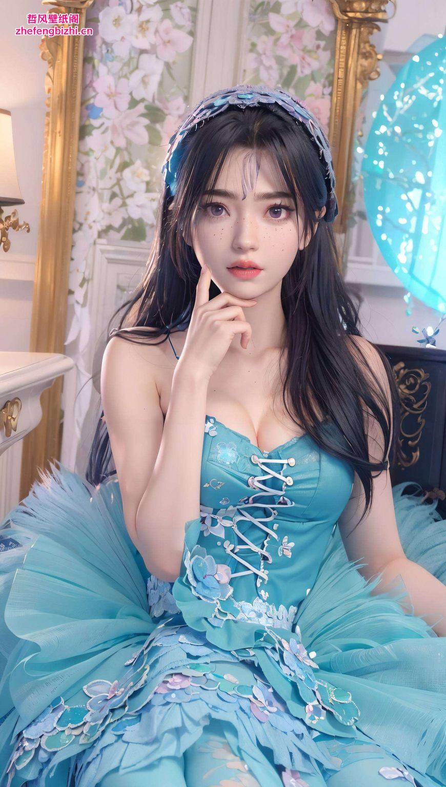 以眷思量小屠丽为原型这款AI国漫女生超養眼IPAD壁纸