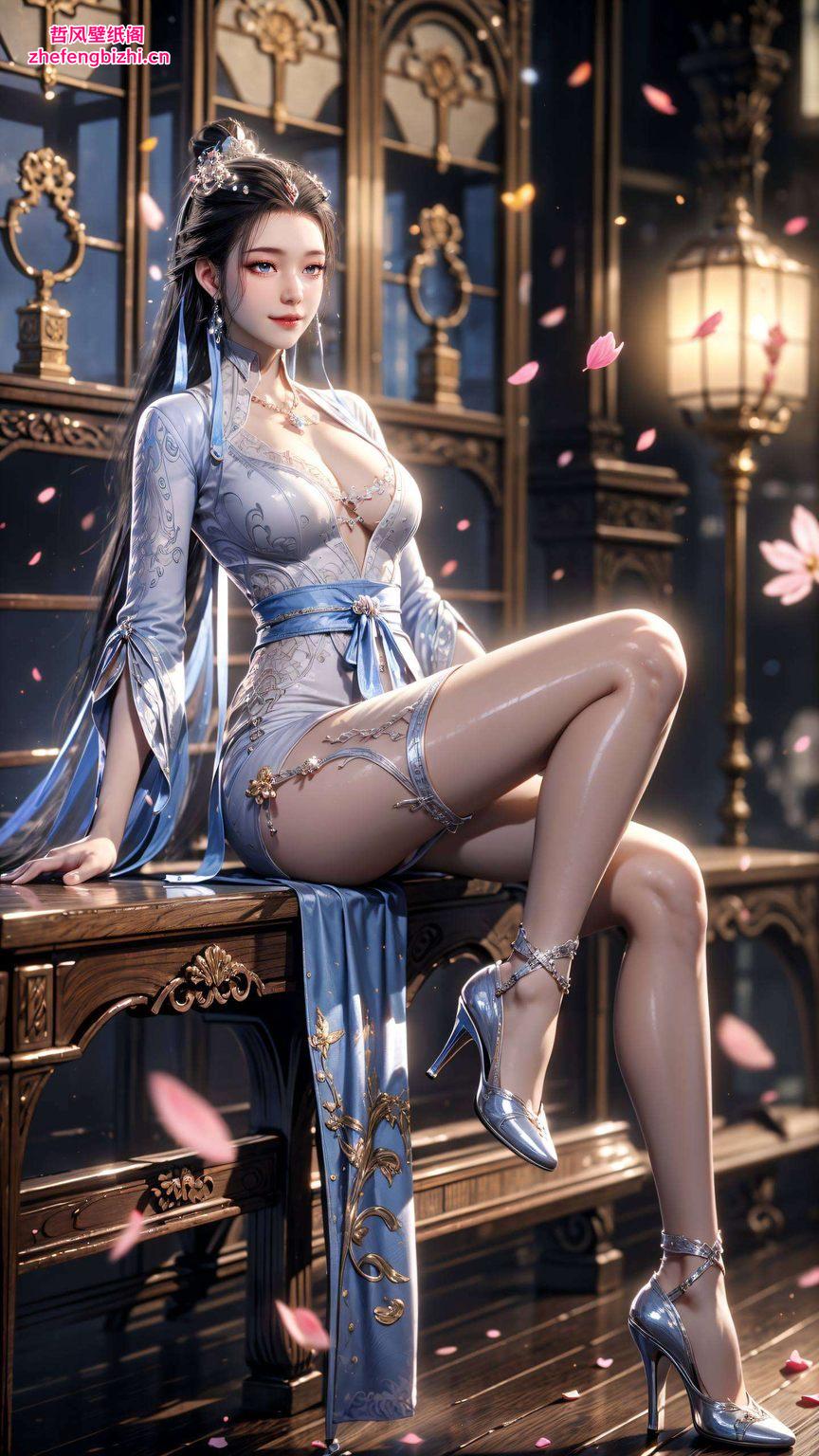 以不规则的线条勾勒出独特的魅力高清壁纸中的国漫女生