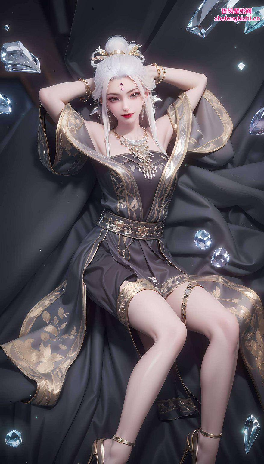 她灵动可爱这款AI国漫壁纸