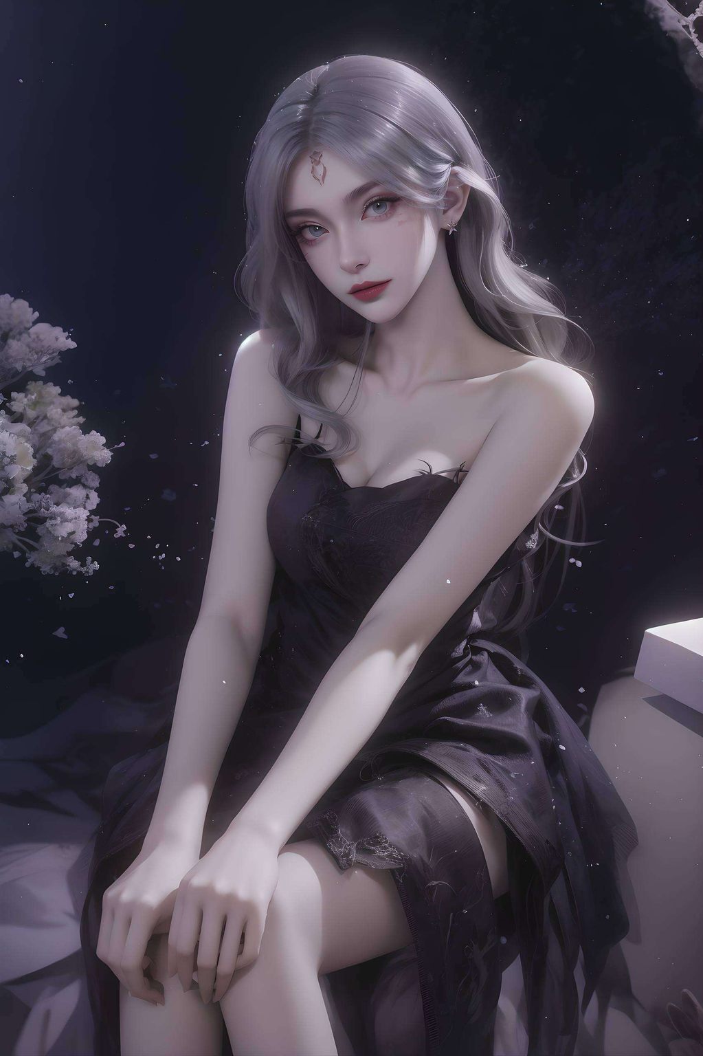 与粉色的背景相映成趣为你的桌面带来一份独特的国漫风情