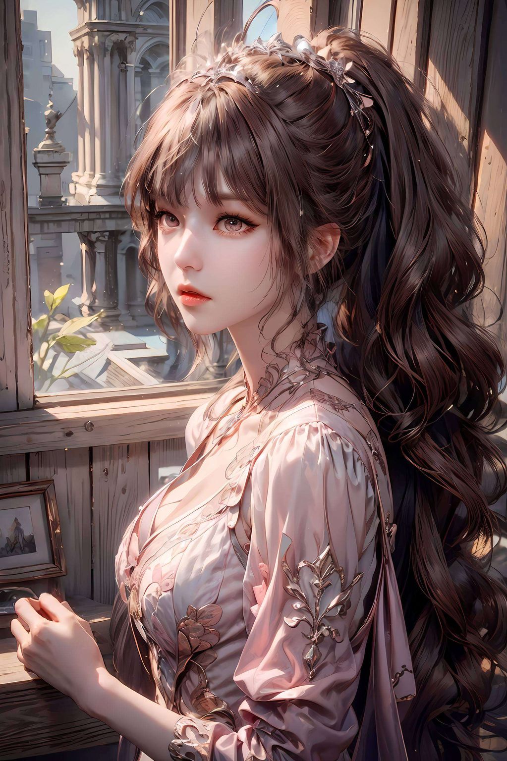 这款AI绘画的小舞生气壁纸高清图片展现了她愤怒时的神态