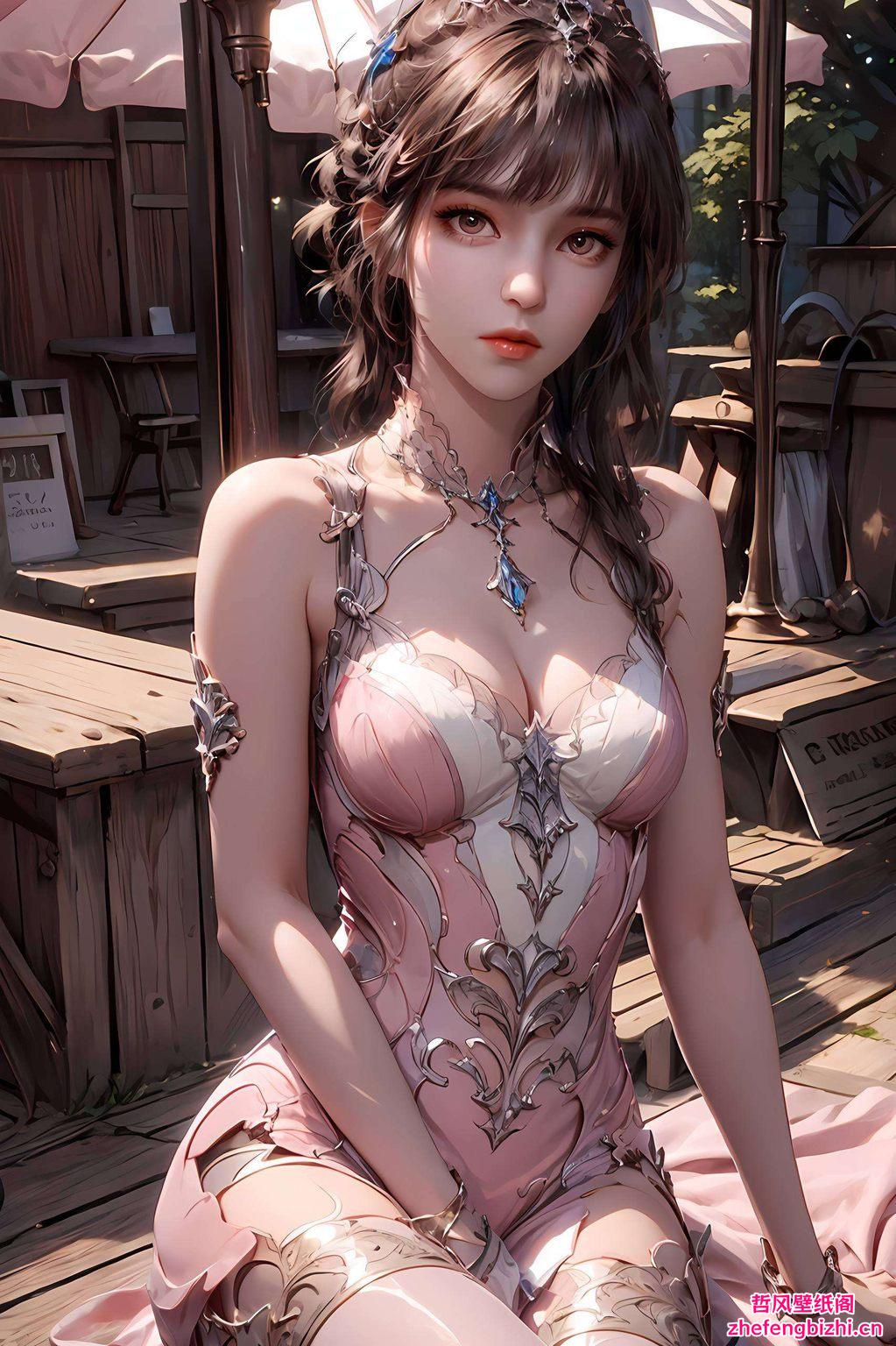 极简风格为你的桌面注入国漫女生的灵动魅力