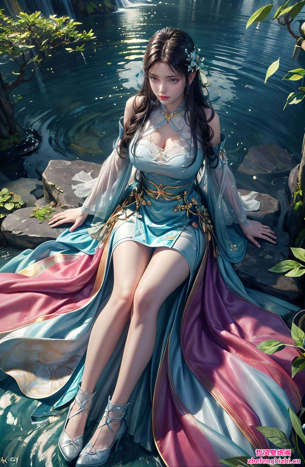 这款以萧薰儿为主题的紧身衣高清壁纸探索复古与现代的交融