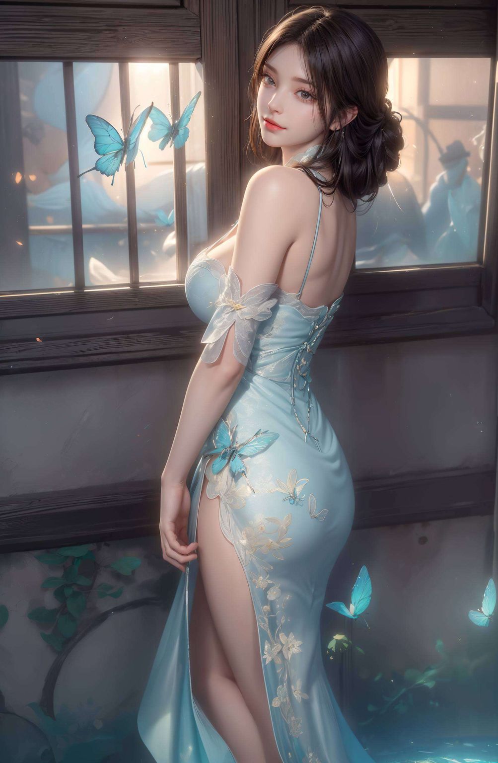 集优雅与灵动于一身AI壁纸中的萧薰儿真身图片壁纸