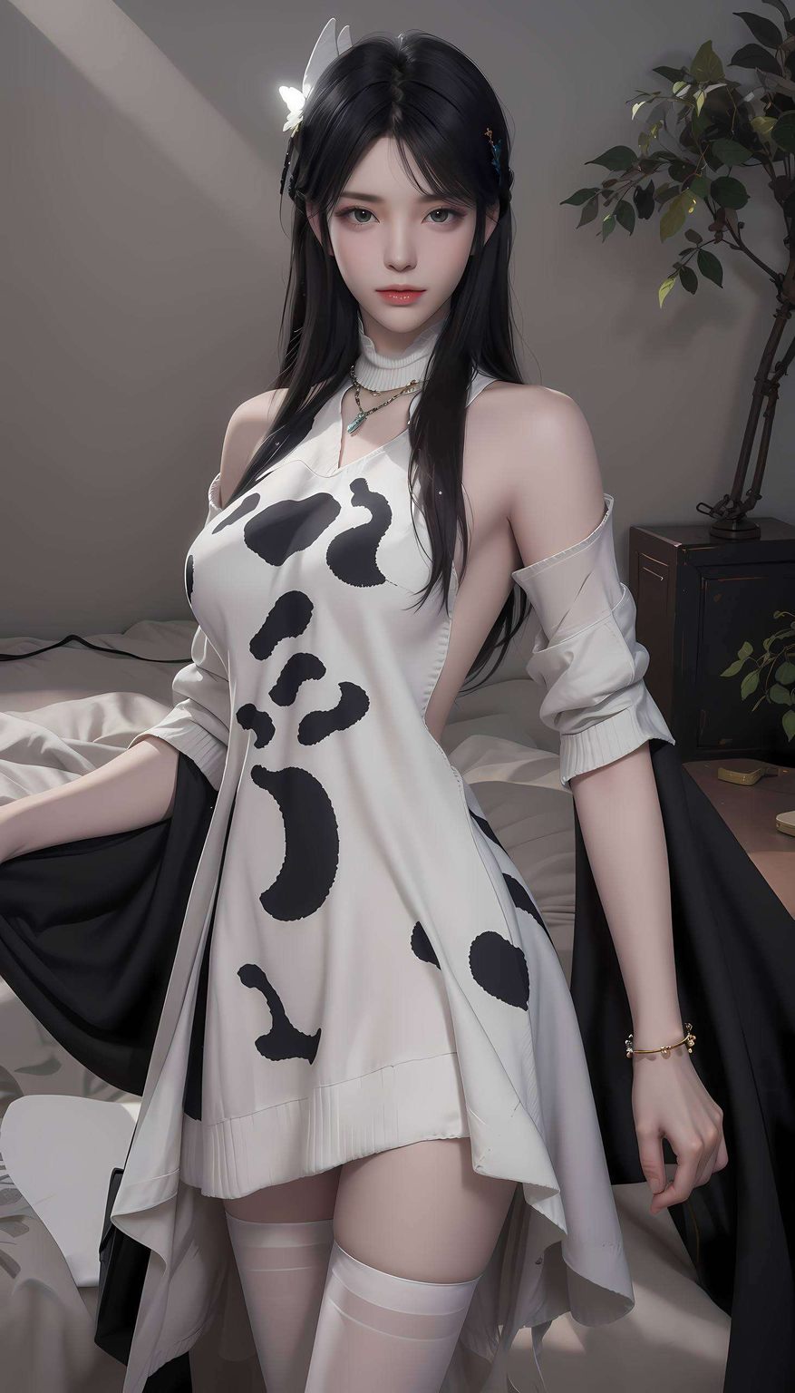 对比强烈的苹果红与绿意盎然萧薰儿身着古香古色的精美华服