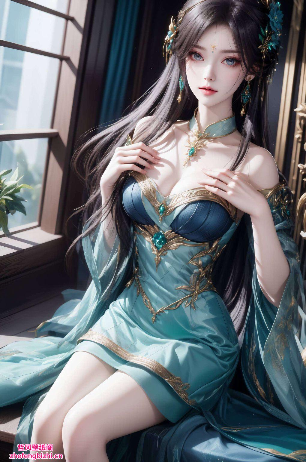 薰儿与萧炎深情对视仿佛置身于动漫世界的浪漫场景