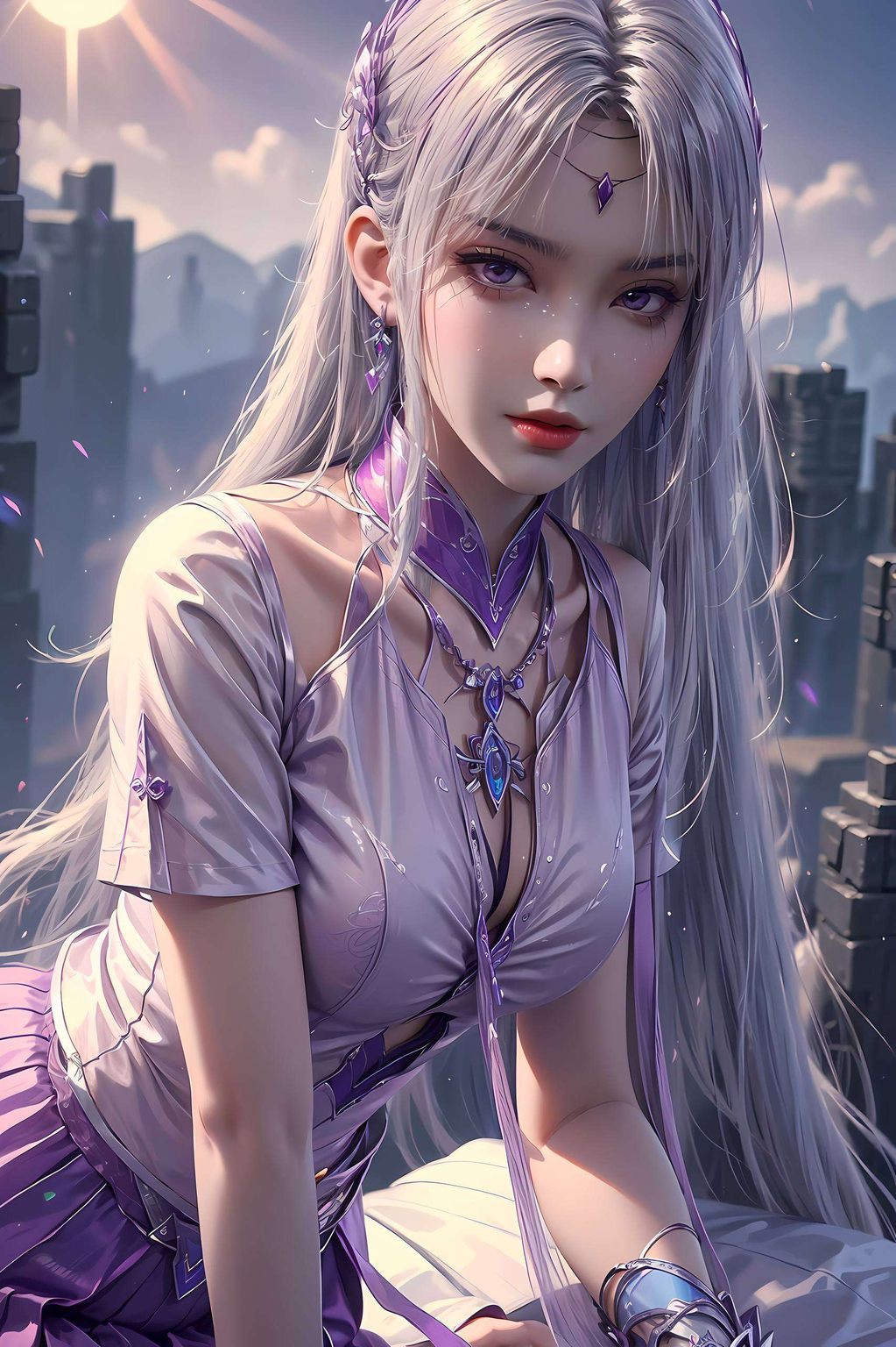 细节之处尽显精致为你带来超养眼的安卓AI女神——紫衣小医仙