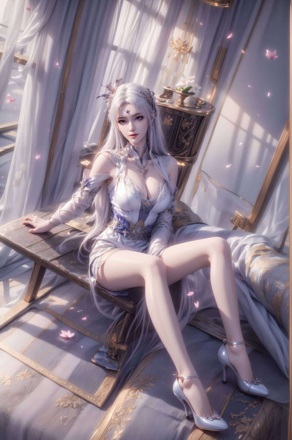 2560p的超高分辨率她的眉眼如画