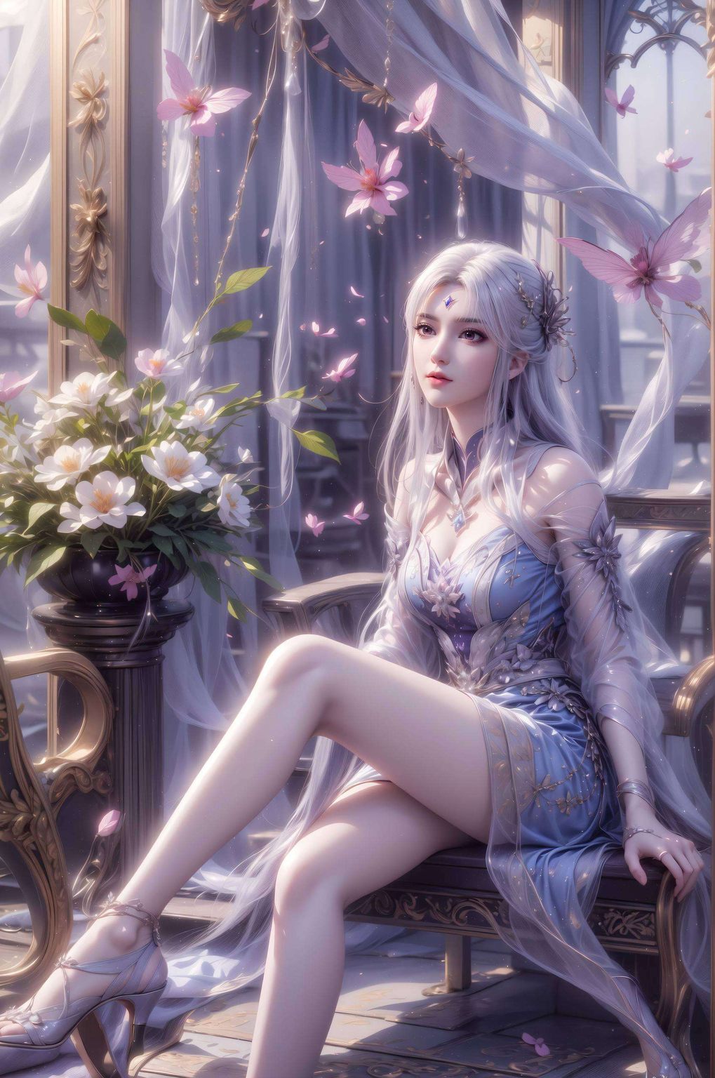 轻松打造个性桌面国漫女神的魅力尽显！4K分辨率