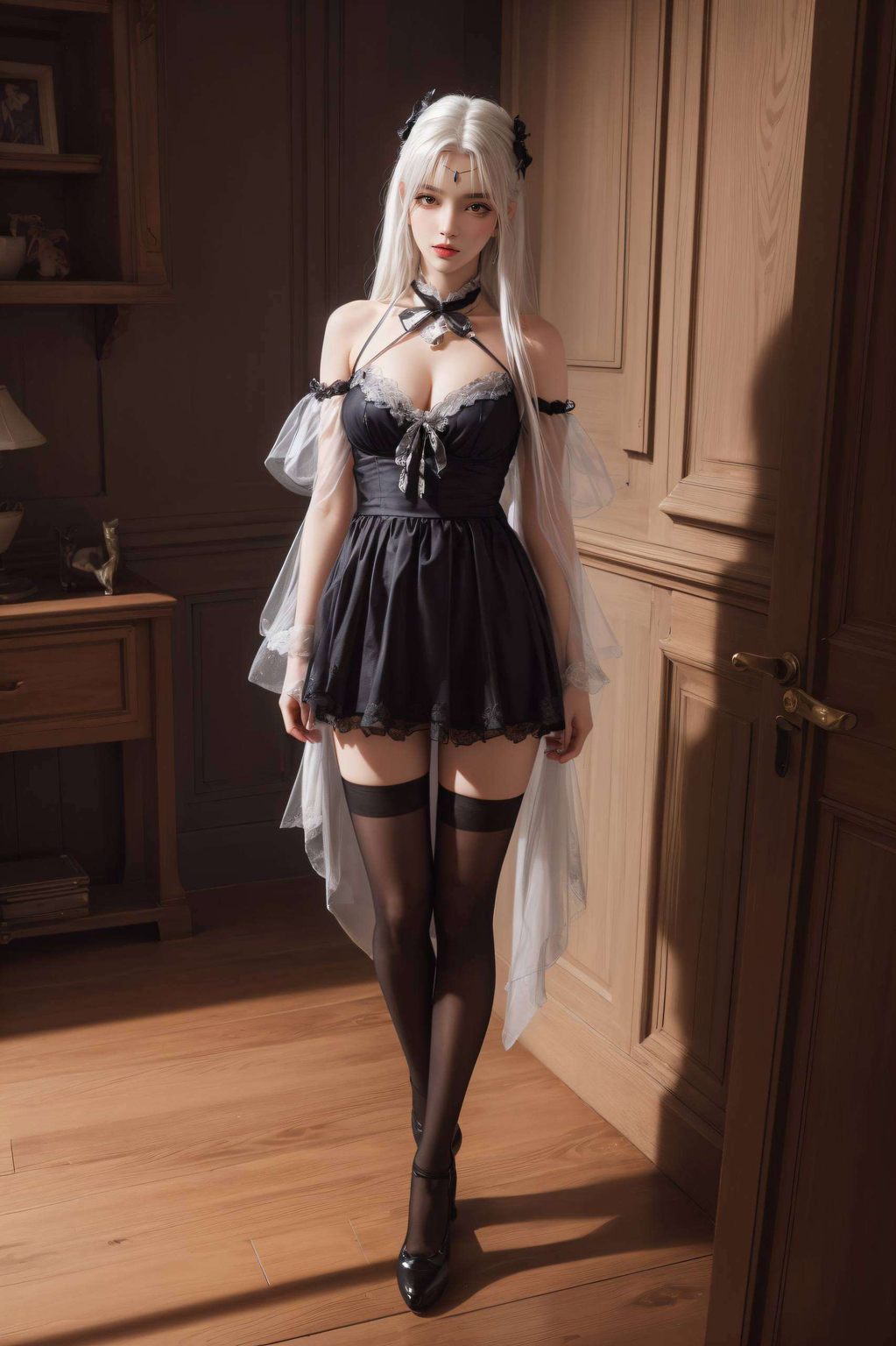 这款AI国漫美女抽象线条iPhone壁纸巧妙融合了国漫元素与时尚设计