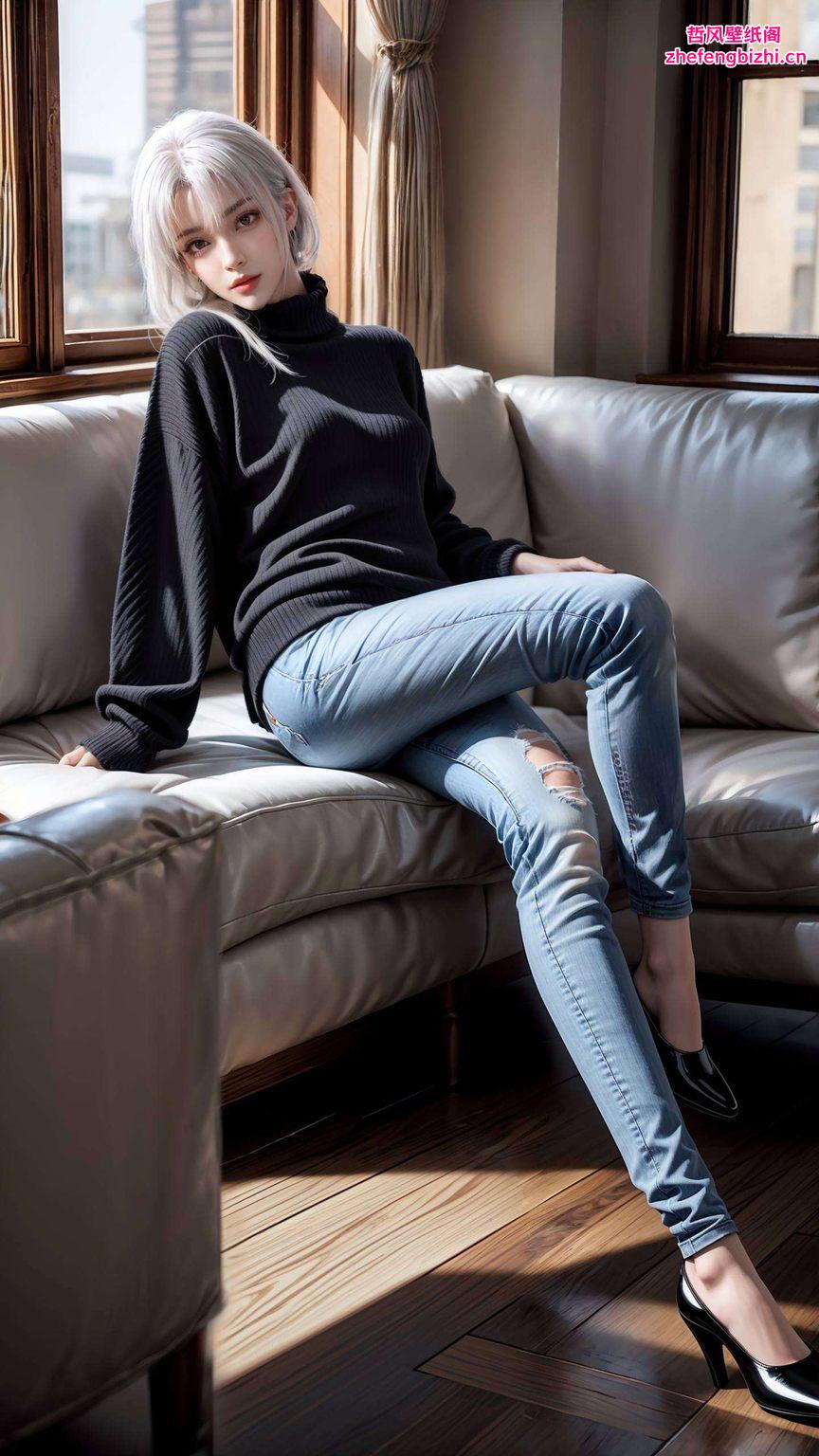 蒙面的壁纸设计粉色基调让人心生温暖