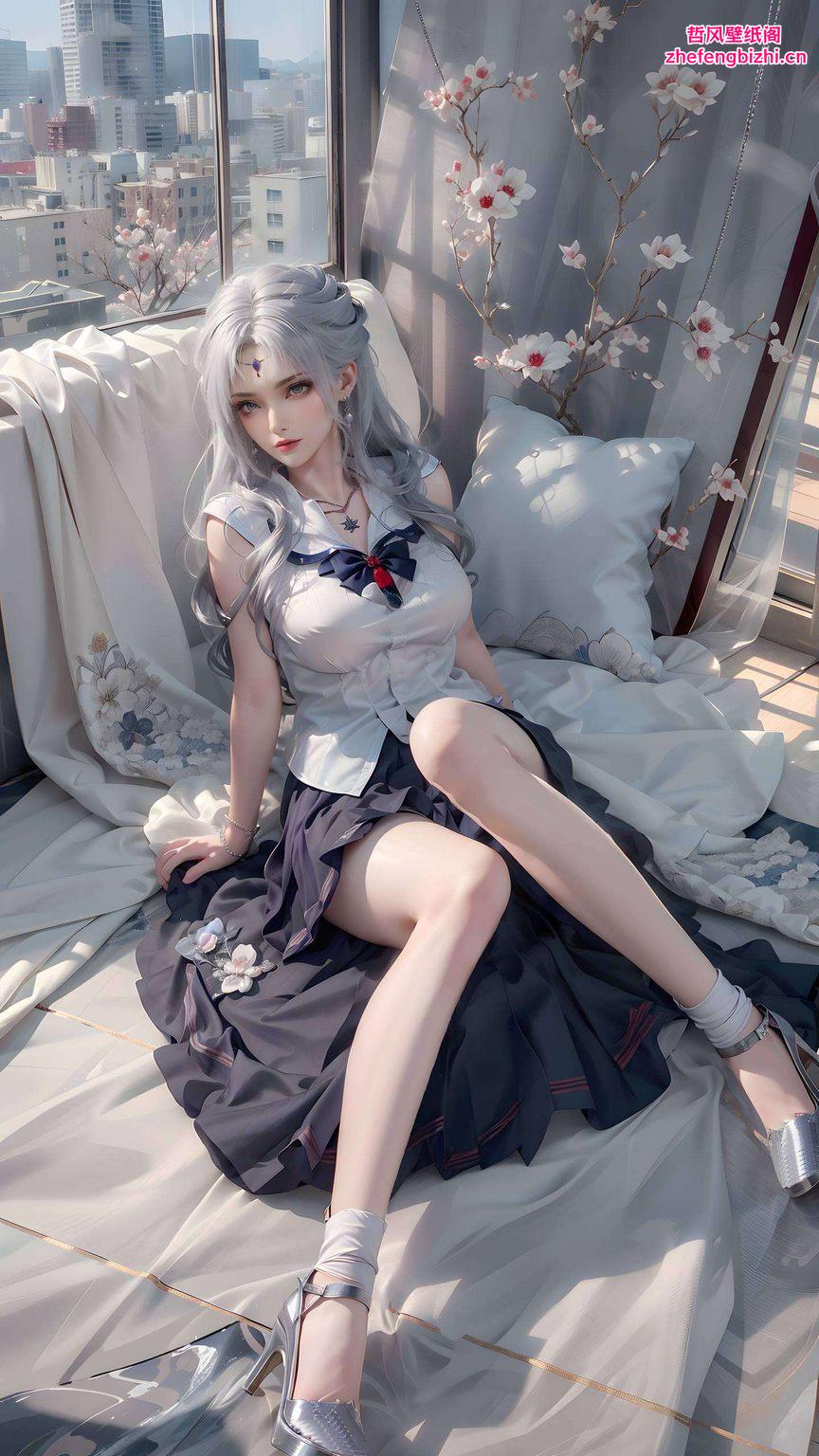 让你的电脑桌面瞬间变身国漫的美丽画卷与繁花似锦的背景相映成趣