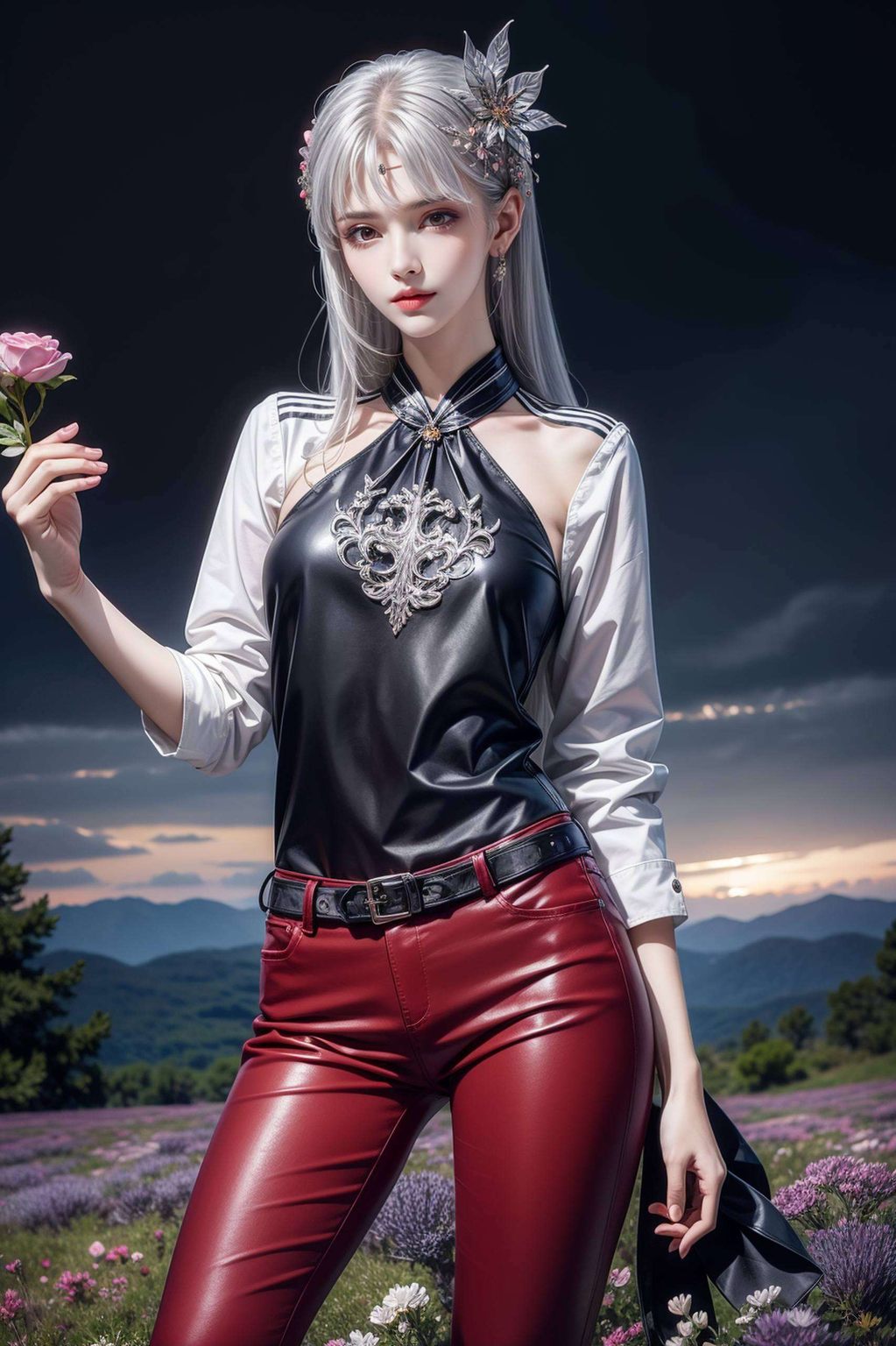 AI绘画技艺巧妙捕捉国漫美女的动作神韵带你领略古典与现代的交融