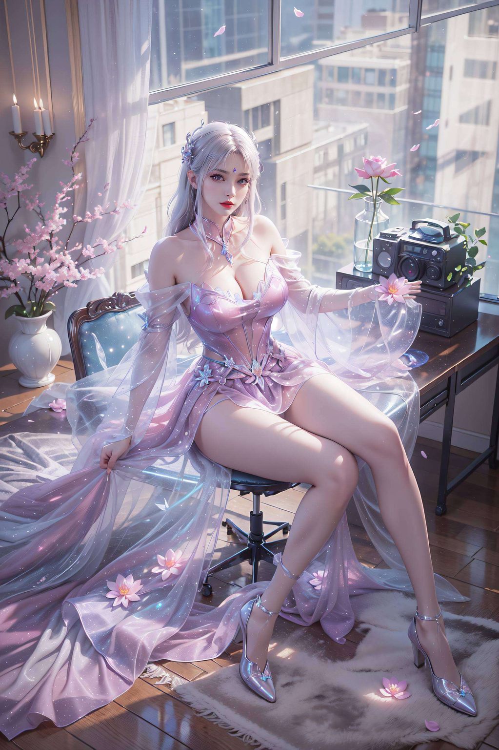 这款1920x1080的高清壁纸让小医仙的甜美笑容