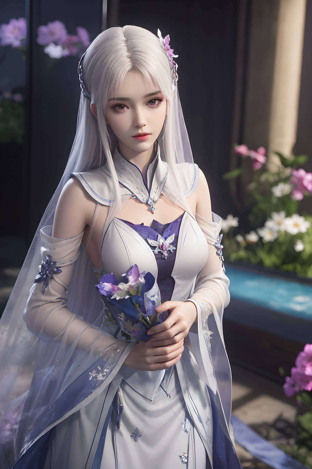 让她宛若穿越时空的国漫女神细腻的笔触