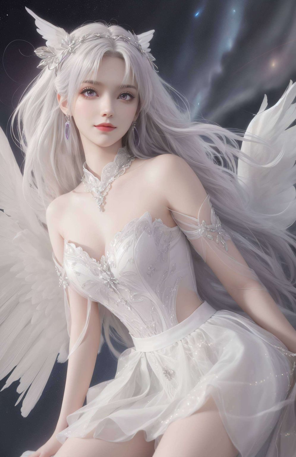 让你的手机瞬间变身艺术品这款国漫美女小医仙的AI绘画壁纸