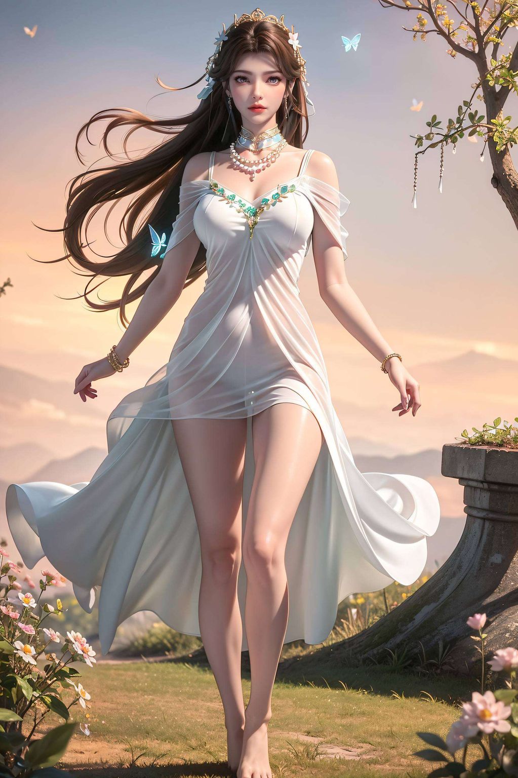 溪幼琴生的女儿在这宽屏壁纸中仿佛能听见那悠扬琴声