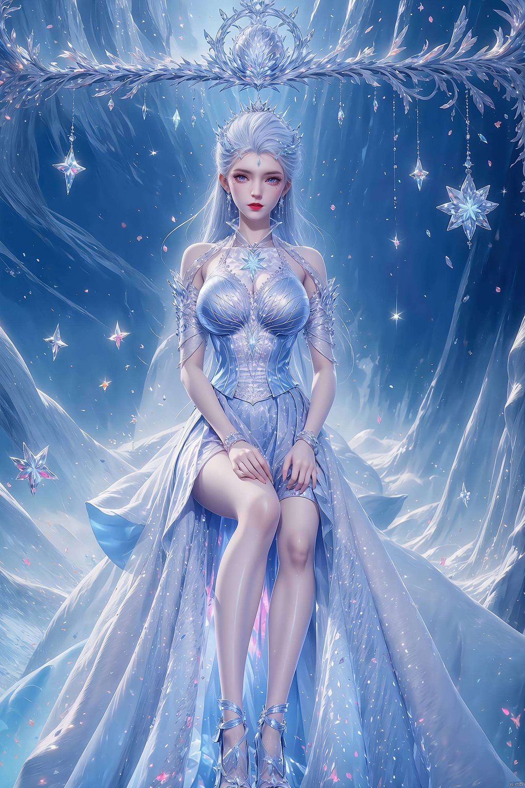 每一帧都是冰封的浪漫这幅壁纸将雪女的高雅与纯洁完美呈现