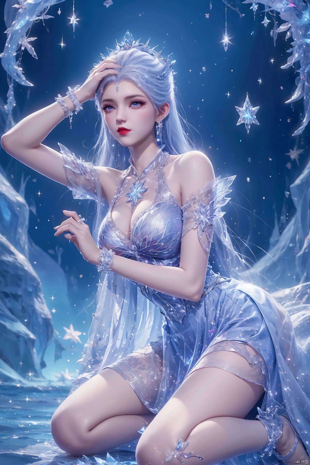 生动演绎国漫女神雪女翩翩起舞