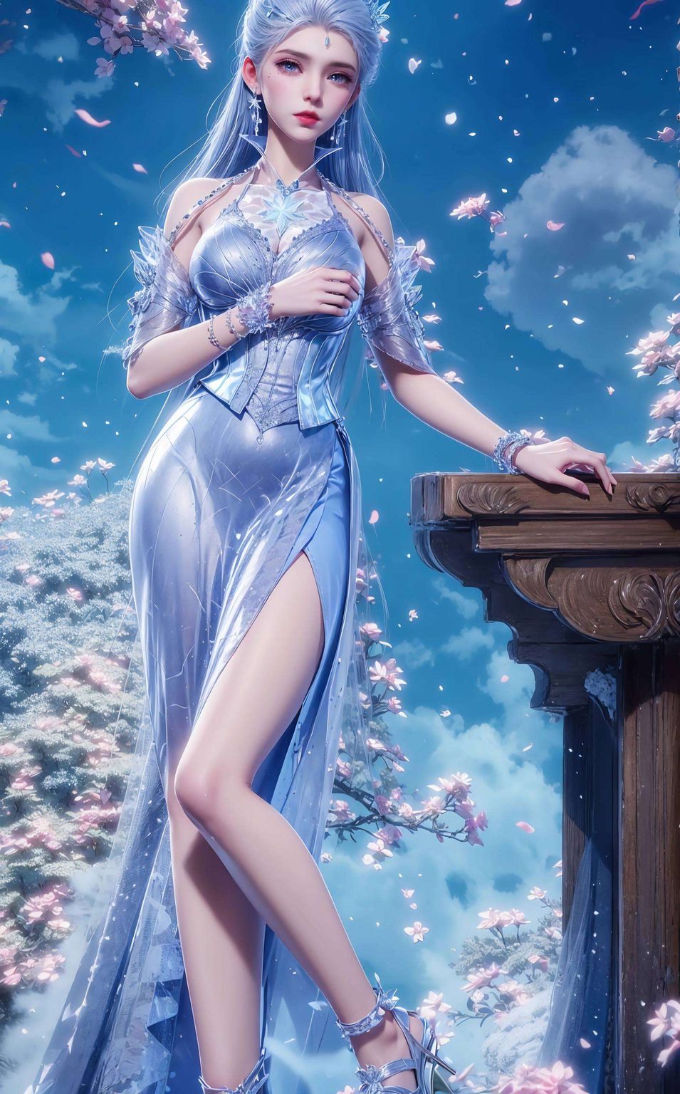 成为了无数粉丝心中的女神绝世唐门中的雪女