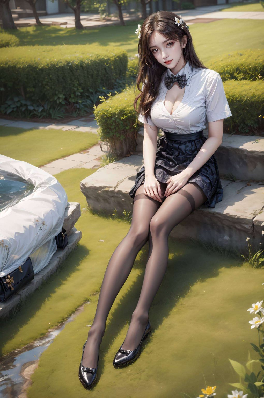 打造出一个充满生机与活力的梦幻空间细腻的花瓣与童真的眼神交织