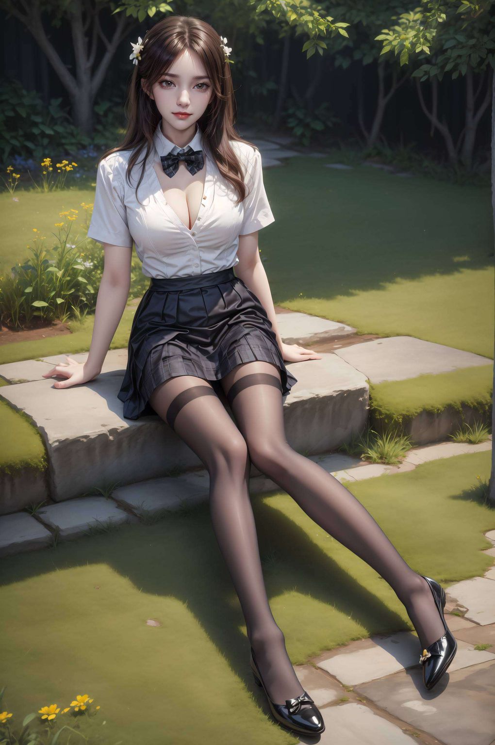 如同一幅精致的画卷眉眼如画