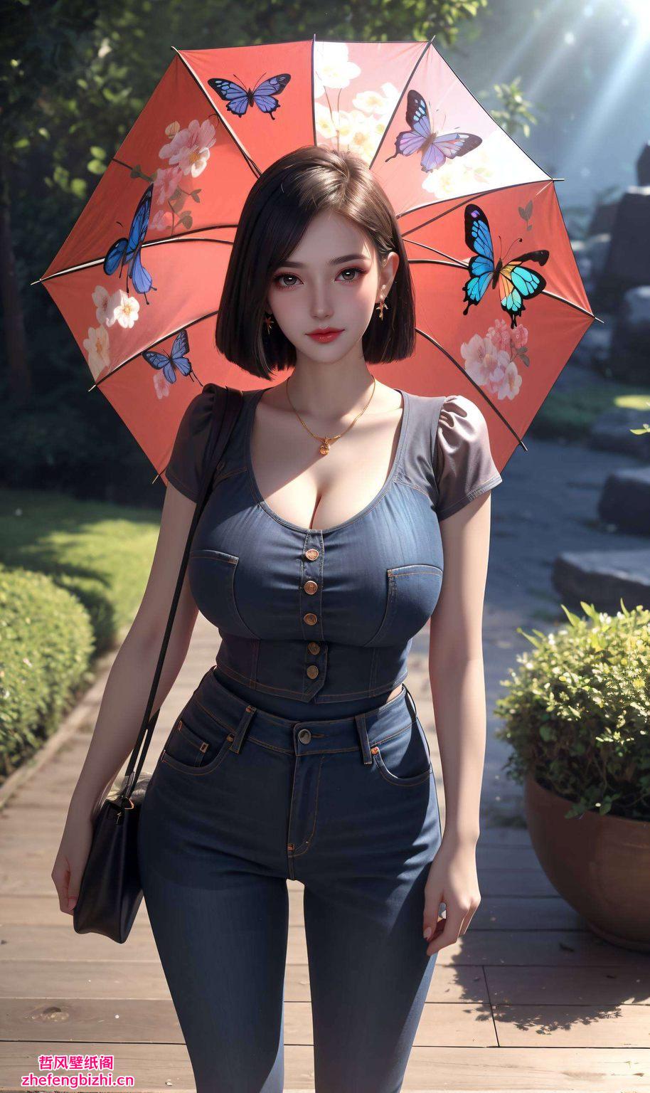 她婉约的眼神将这幅壁纸设置为iPhone桌面